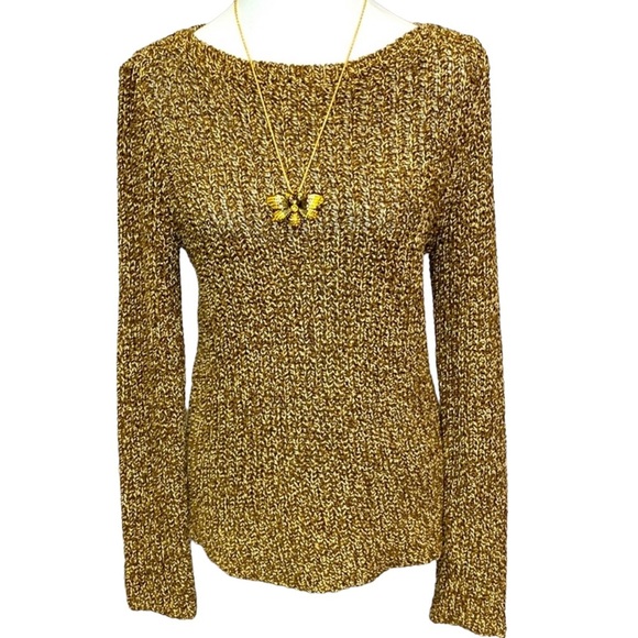 Ralph Lauren Marled Open Weave Sweater - Picture 1 of 7